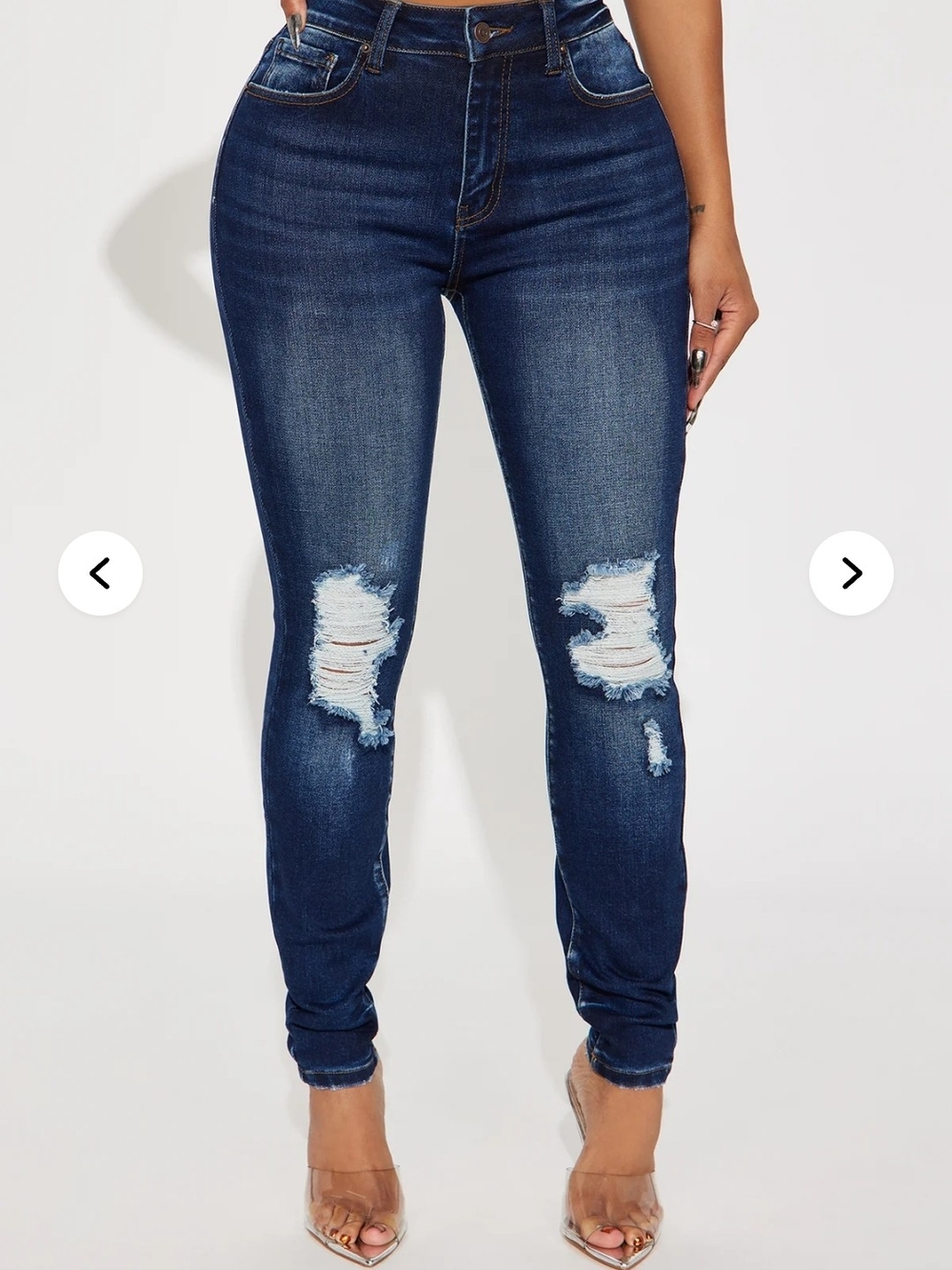 Fashion Nova Blue Denim Jeans - Classic Straight Fit **fits like a size 9**